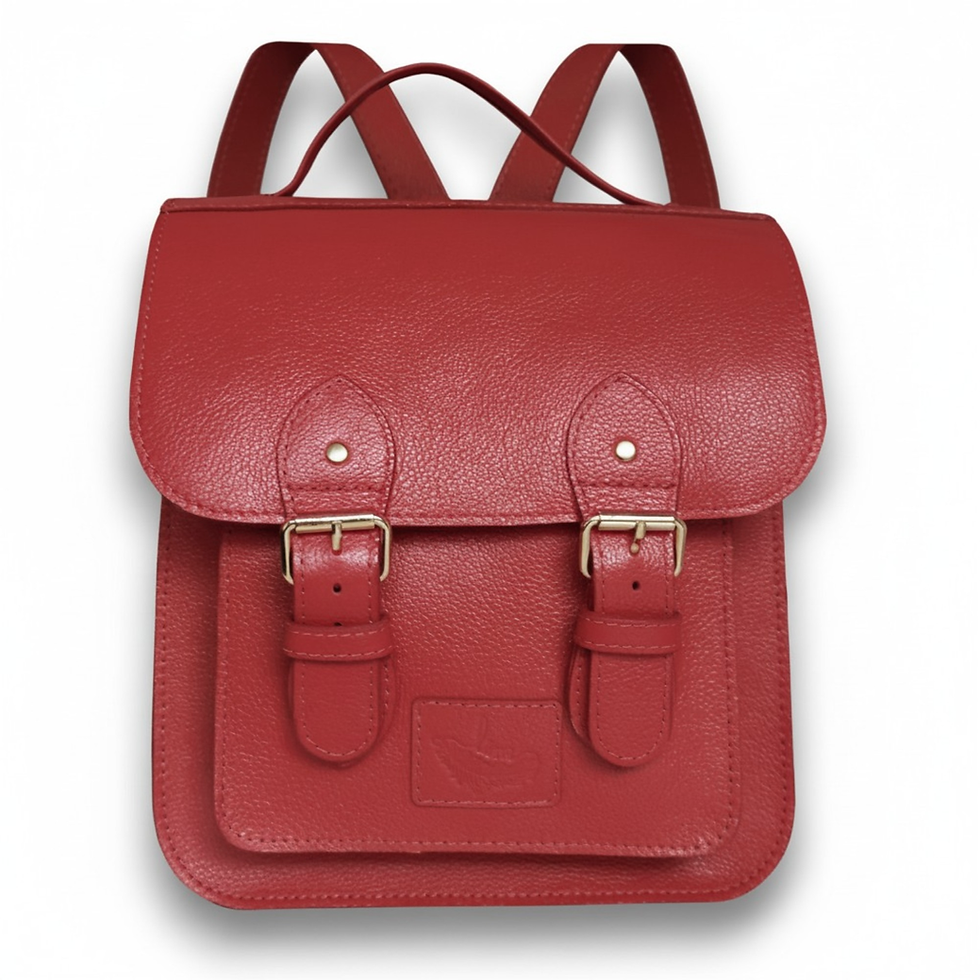Miniatura: Mochila Satchel Versão N°1 Média Couro Line Store Leather - Cores Variadas