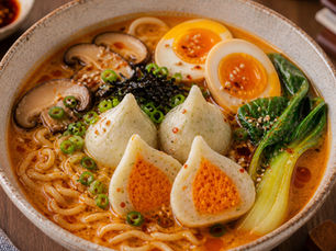 Spicy Miso Ramen Bowl with Otak-otak Jepang