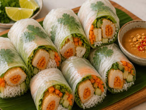 Otak-otak Singapore Rice Paper Rolls