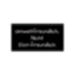 A black bumper sticker that says, "Umweltfreundlich, nicht Elon-freundlich"