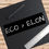 Thumbnail: a black bumper sticker that says "eco>ceo" in white