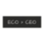 a black magnet that says "ECO>CEO"