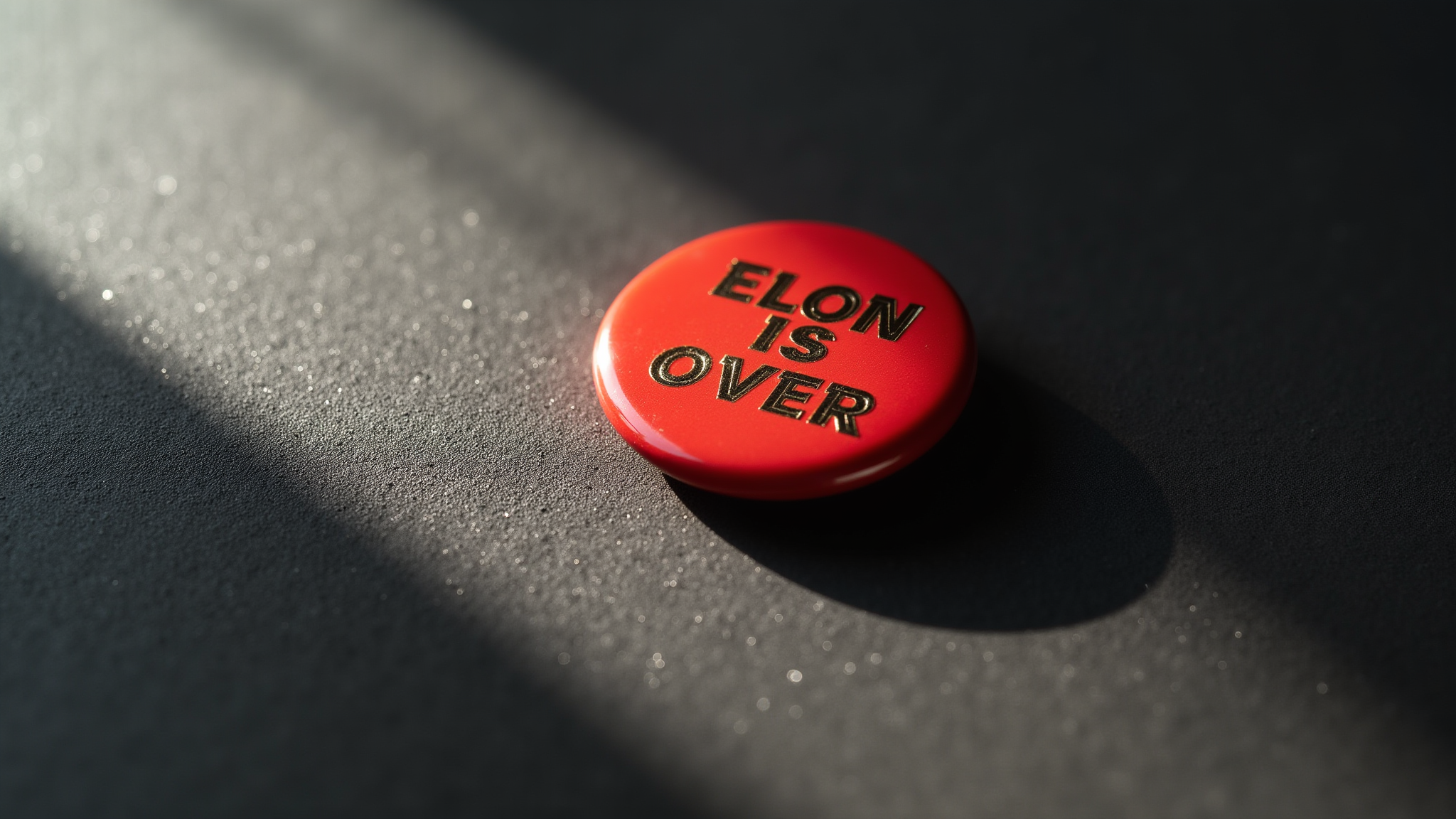a red button that says "Elon is Over"