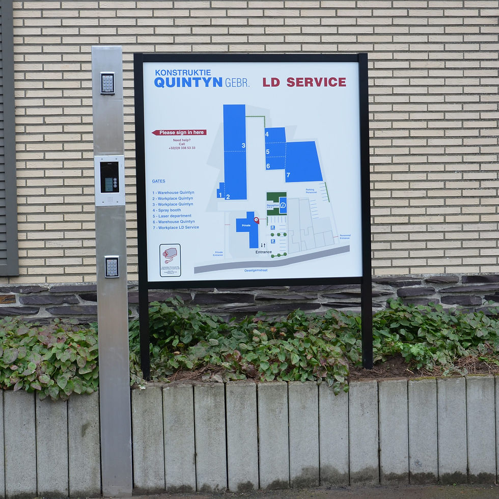 JB-signs - tplakt - Quintijn Gebroeders - Dibond paneel - signalisatie