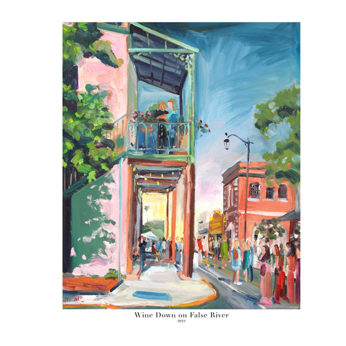 Wine Down on False River 2023 Print Wine Down FR