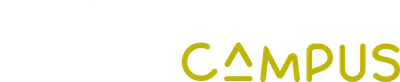Logo Ghara CAMPUS avec cabane et arbres