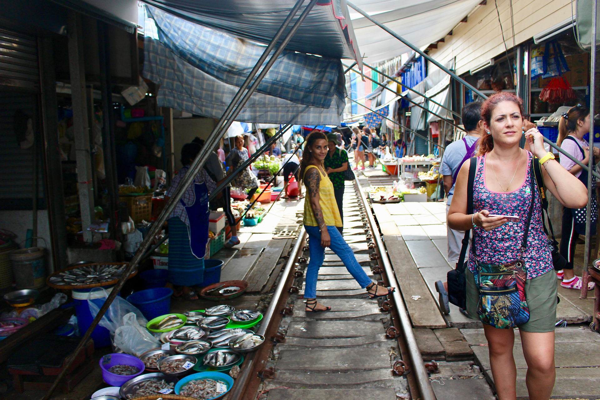 Maeklong Railway Market