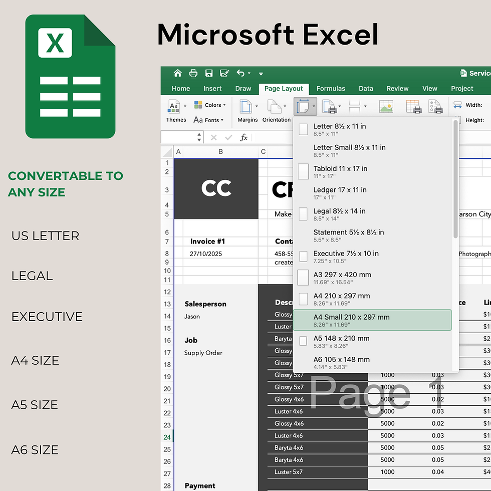 Thumbnail: Professional & Simple Business Invoice Template