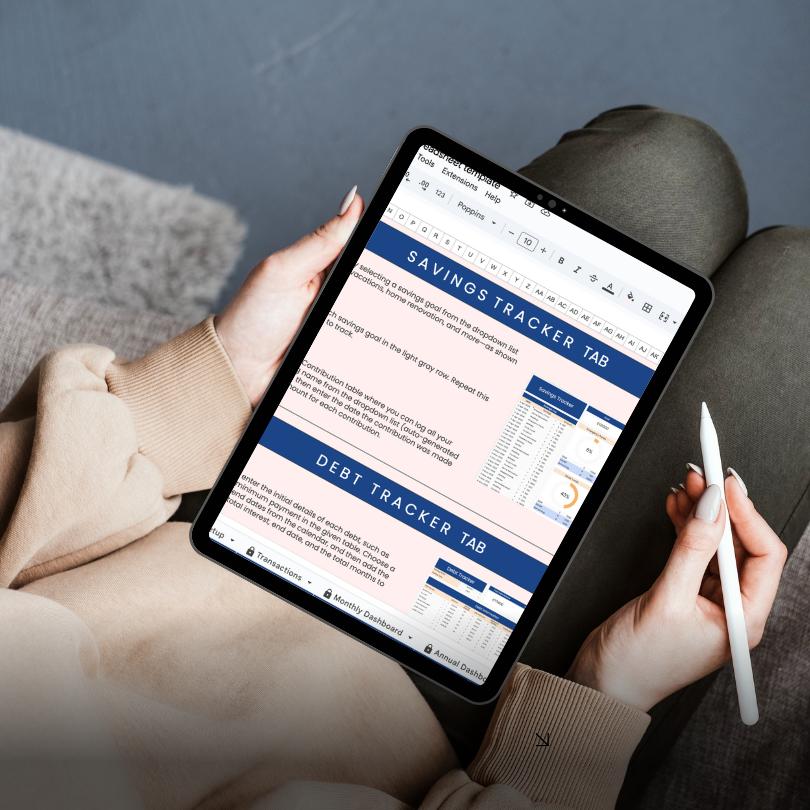 Thumbnail: Simple Monthly & Annual Budget spreadsheet template