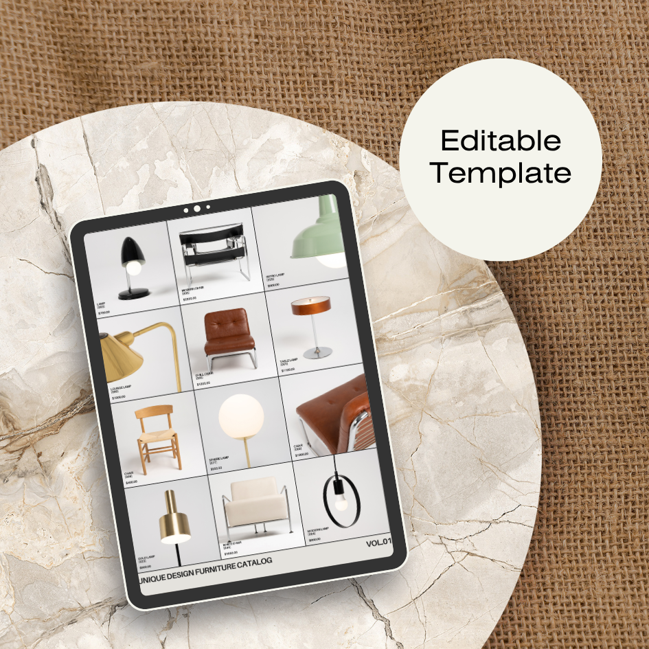 Thumbnail: Minimalist Furniture Collection One Page Product - Editable in Canva