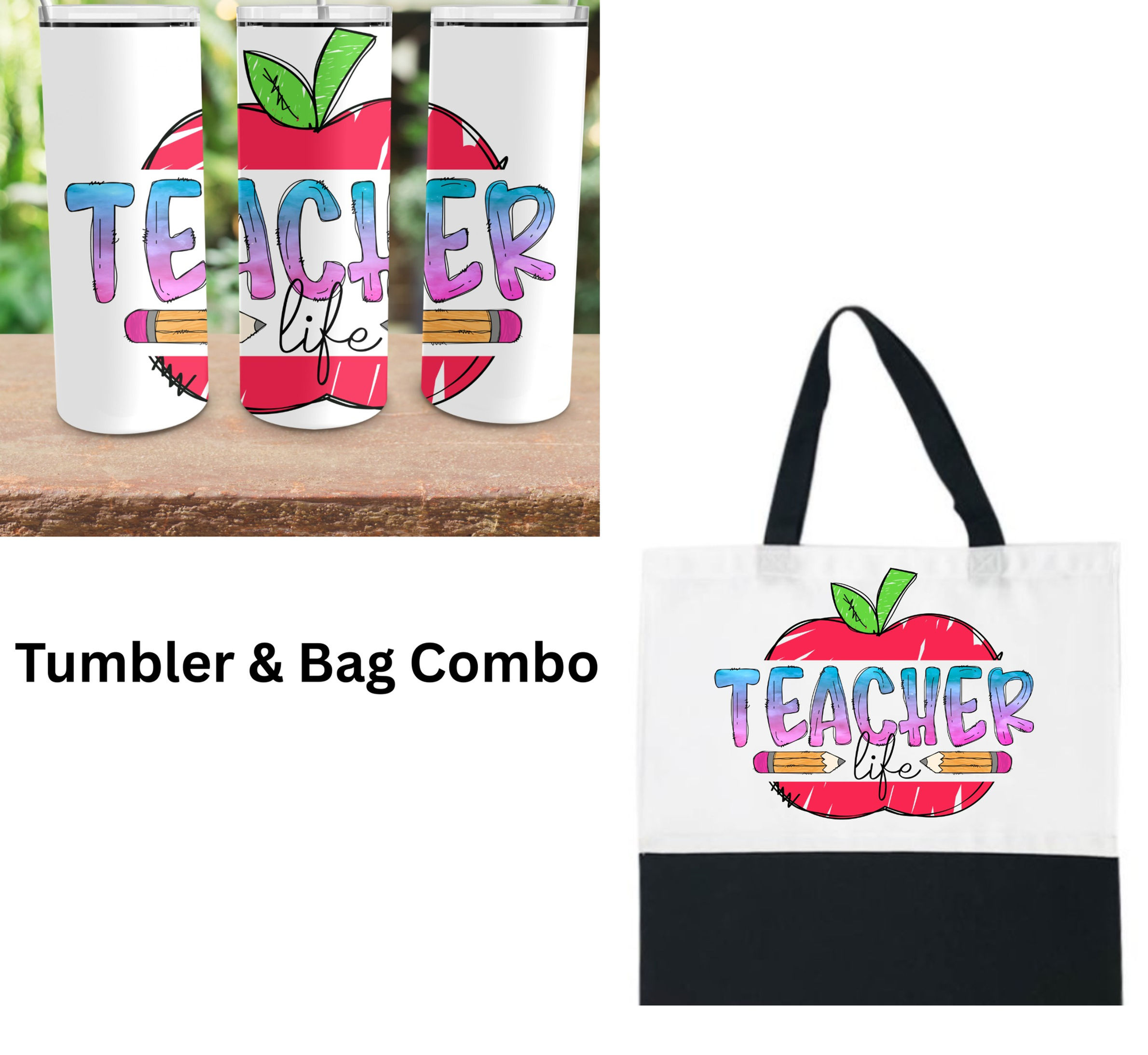 Teacher Tumbler- Bag combo