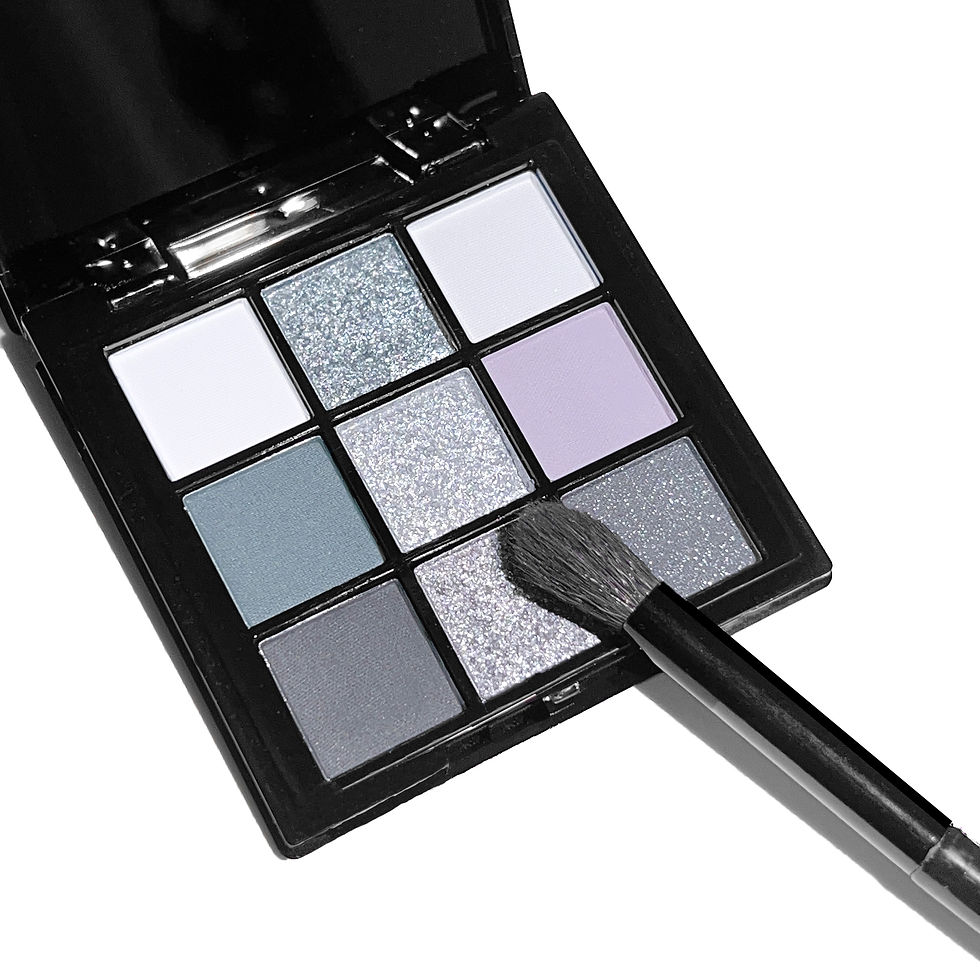 Thumbnail: 9-shade eyeshadow palette: Black Swan, Smoky, Dark Black, Grey Silver Glitter, M