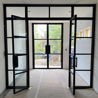 Internal steel partition door for modern open-plan living