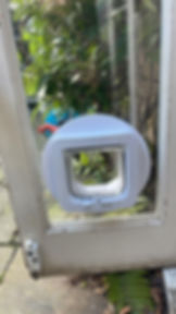 Cat Flap Into Glass Doors