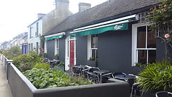 Seating area outside Scotts Bar