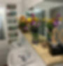 Fresh flowers in the toilet block