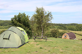 Tents pitched