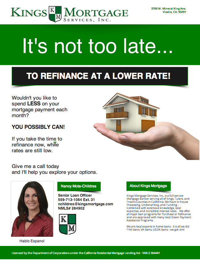 portfolio refinance flyers