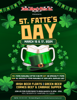 Green Saint Patrick's Day Celebration Party Flyer