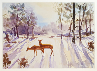 Deer in Snow_9x12.tif