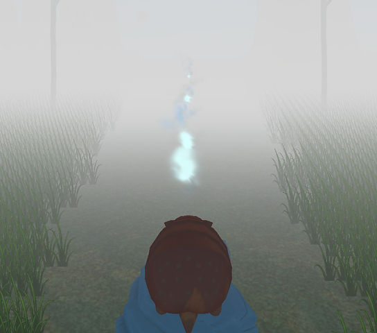 Portfolio banner showing blind runner game