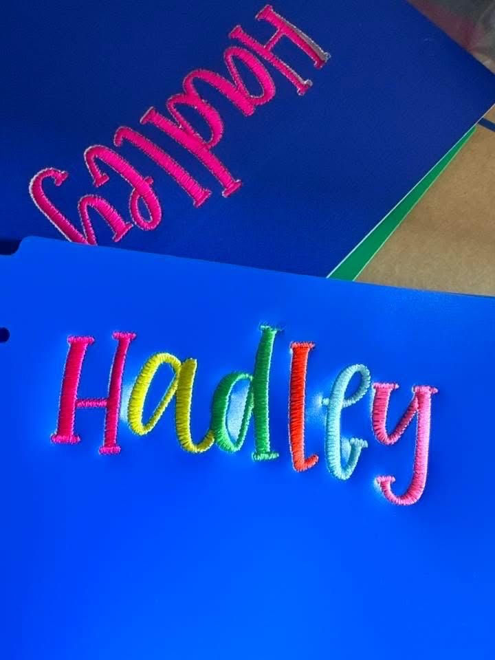 Custom Embroidered Folder