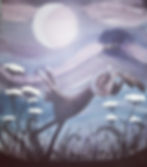 'Moonlight Hare' watercolour