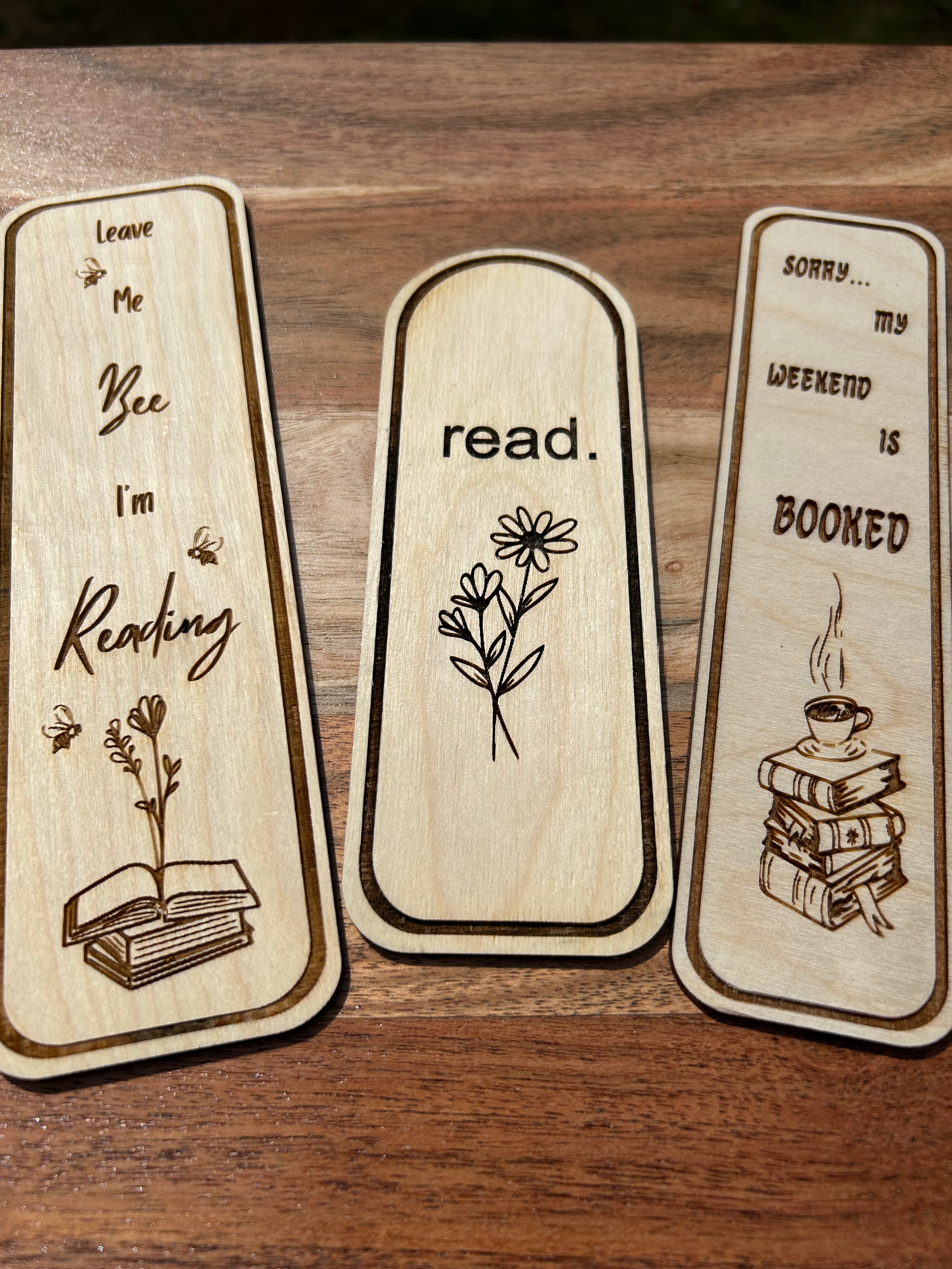 Wooden bookmark
