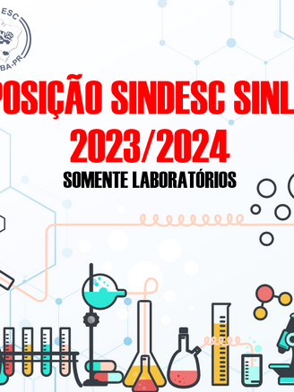 Oposição SINDESC/SINLAB 2023/2024 ( SOMENTE LABORATÓRIOS )