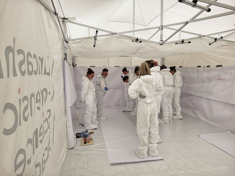 A practical session at a BPA training course for CSIs