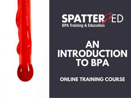 BPA TRAINING for crime scene professionals