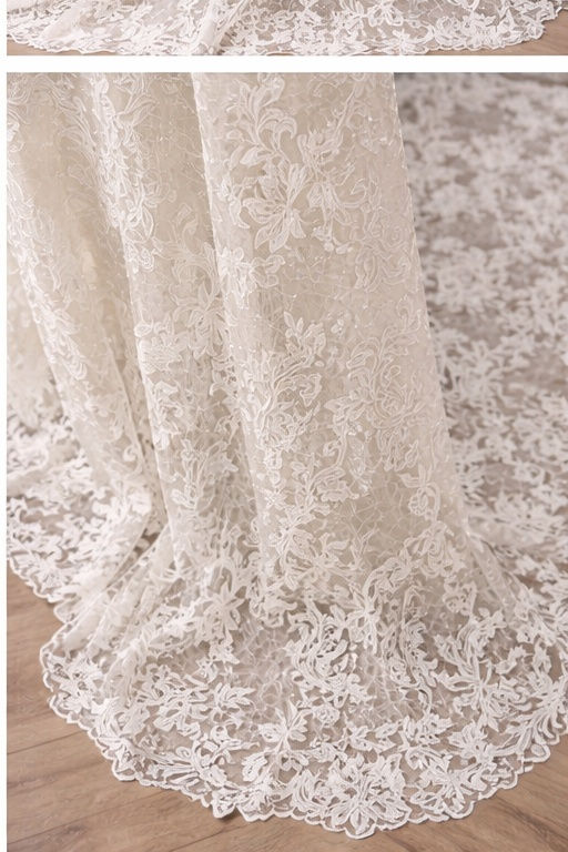 Thumbnail: Casablanca Floral Bridal Gown Size 14