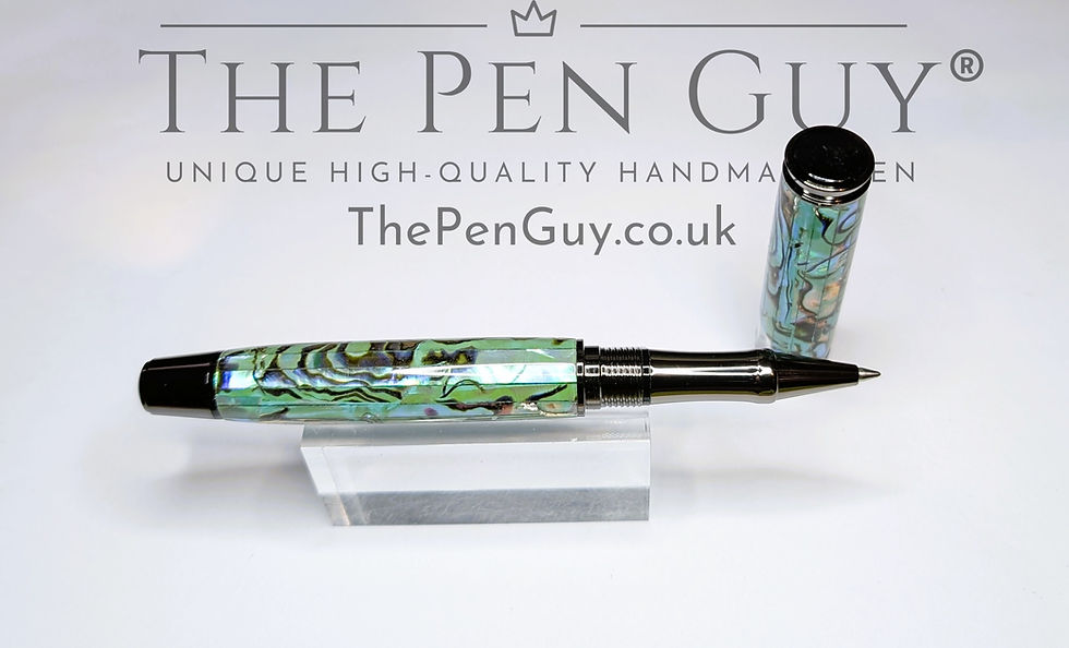 Thumbnail: Classic Rollerball, Seafoam paua abalone - Ocean
