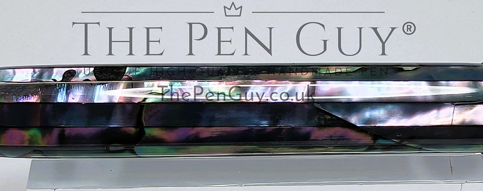 Thumbnail: Manismann Fountain pen - Mexican Green Paua Abalone