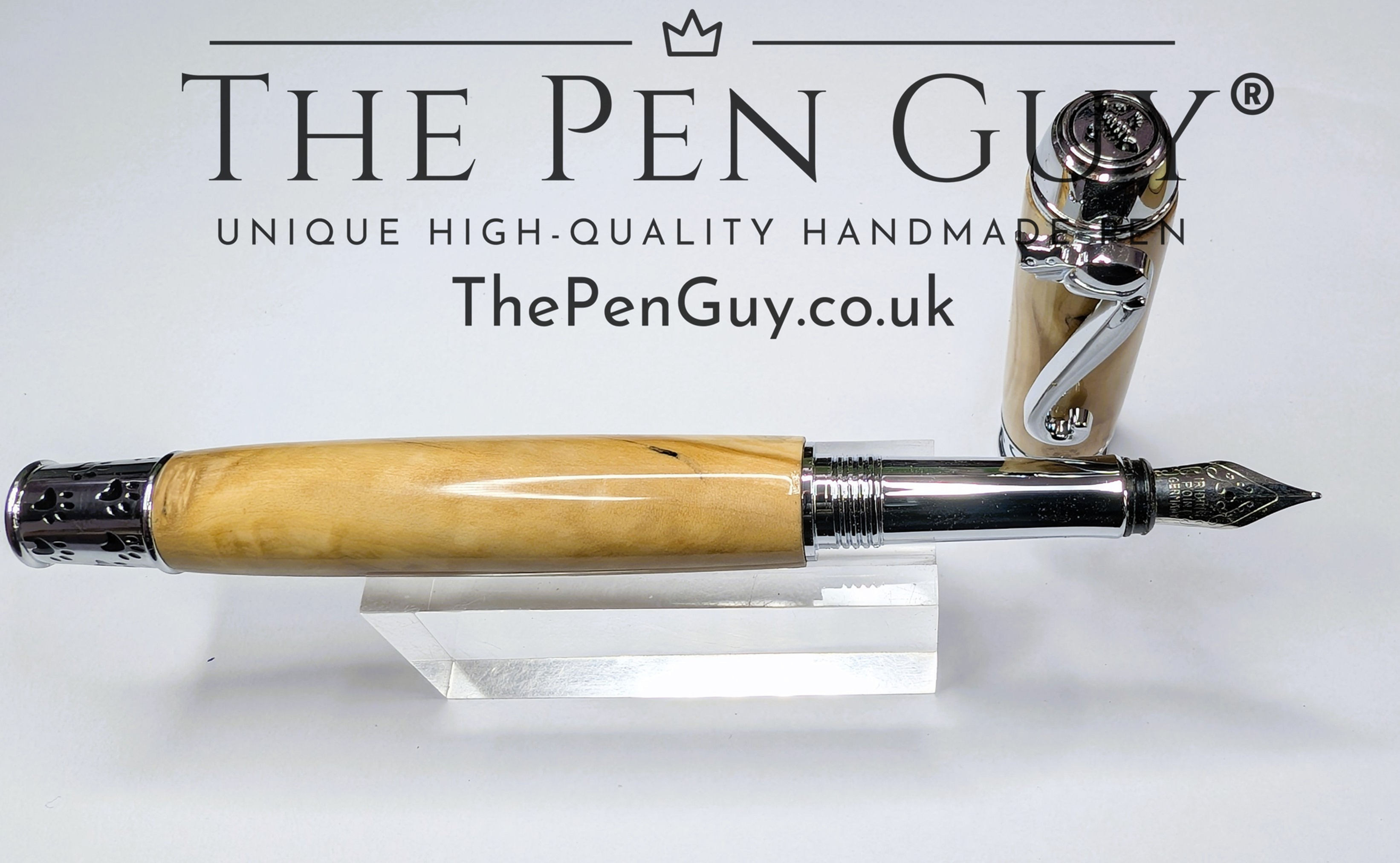 Purr-fect Fountain pen - Olive wood - For Donna