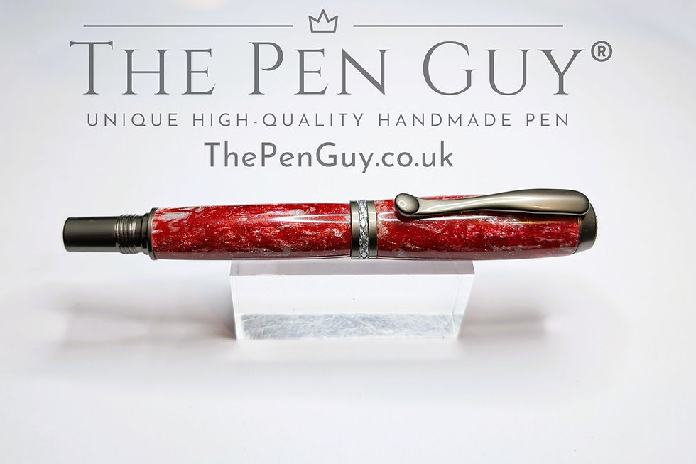 Thumbnail: Prontus Fountain Pen - Crimson Vortex