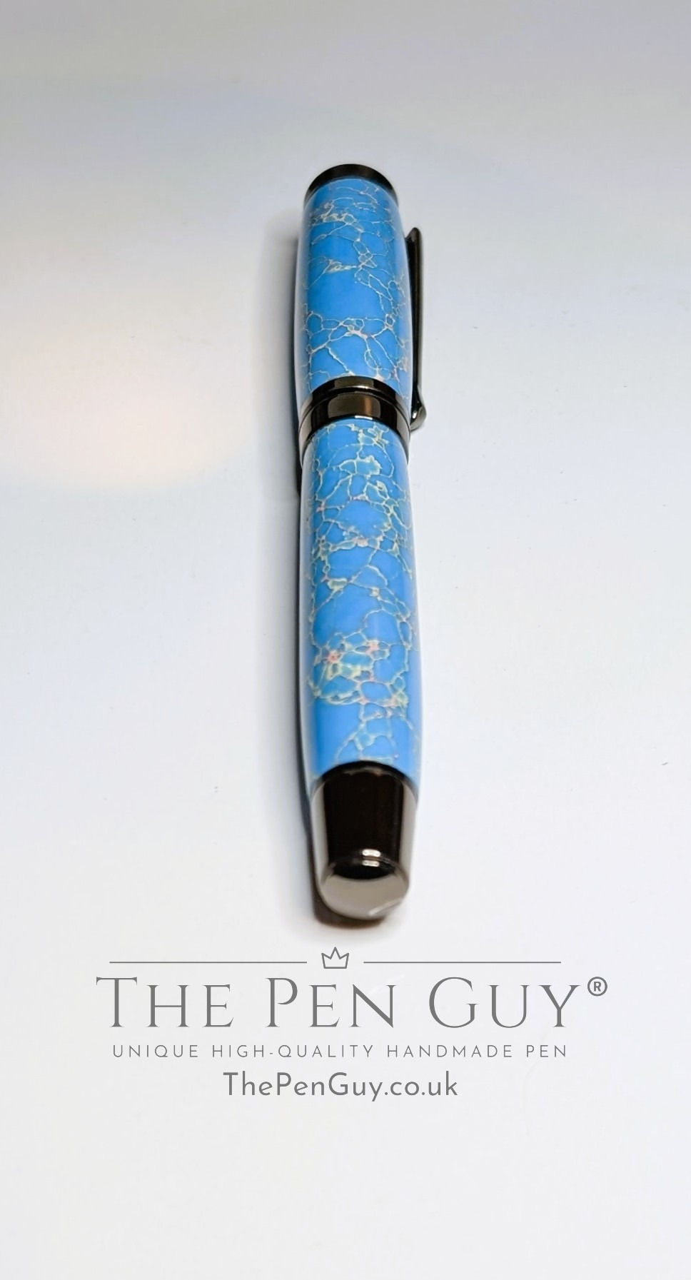 Thumbnail: Bishop Rollerball - Marble Blue Yunstone