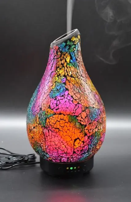 🌺 Sunset Bloom Mosaic Ultrasonic Aroma Diffuser