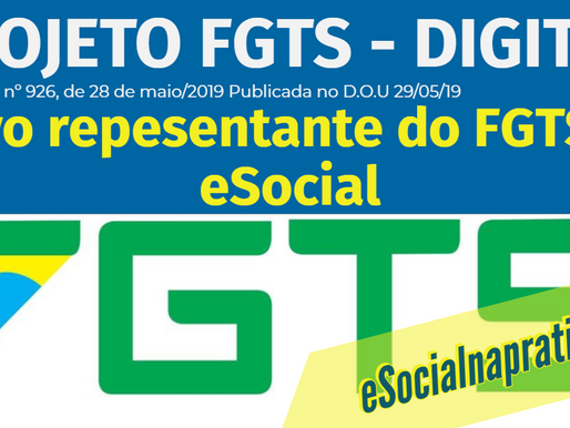 Novo representante do FGTS junto a gestão do eSocial