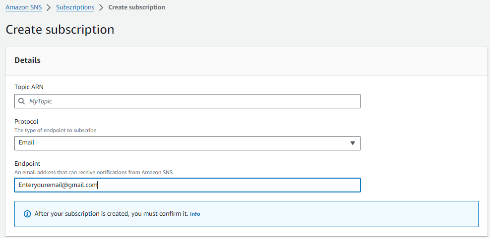 sns subscription