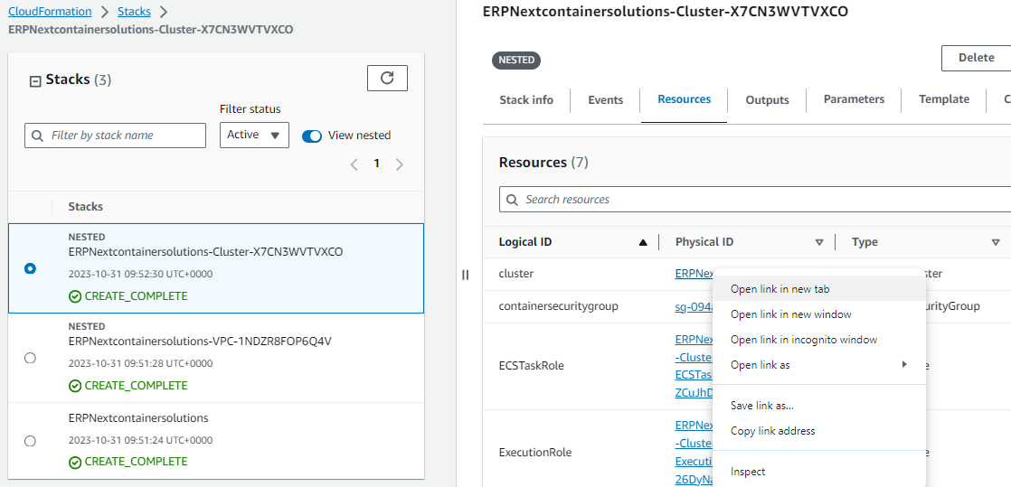 ecs cluster