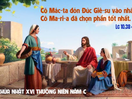 ✠ Tin Mừng Chúa Giê-su Ki-tô theo thánh Lu-ca (Lc 10,38-42)