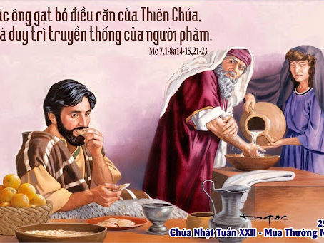 ✠ Tin Mừng Chúa Giê-su Ki-tô theo thánh Mác-cô (Mc 7,1-13)
