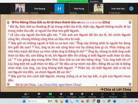✠ Tin Mừng Chúa Giê-su Ki-tô theo thánh Gio-an (Ga 7,1-2.10.25-30)