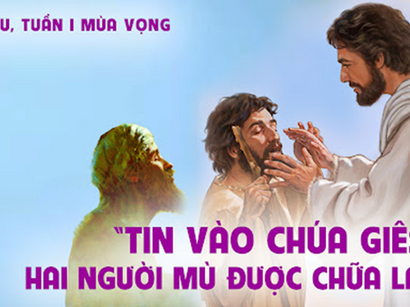 ✠ Tin Mừng Chúa Giê-su Ki-tô theo thánh Mát-thêu (Mt 9,27-31)