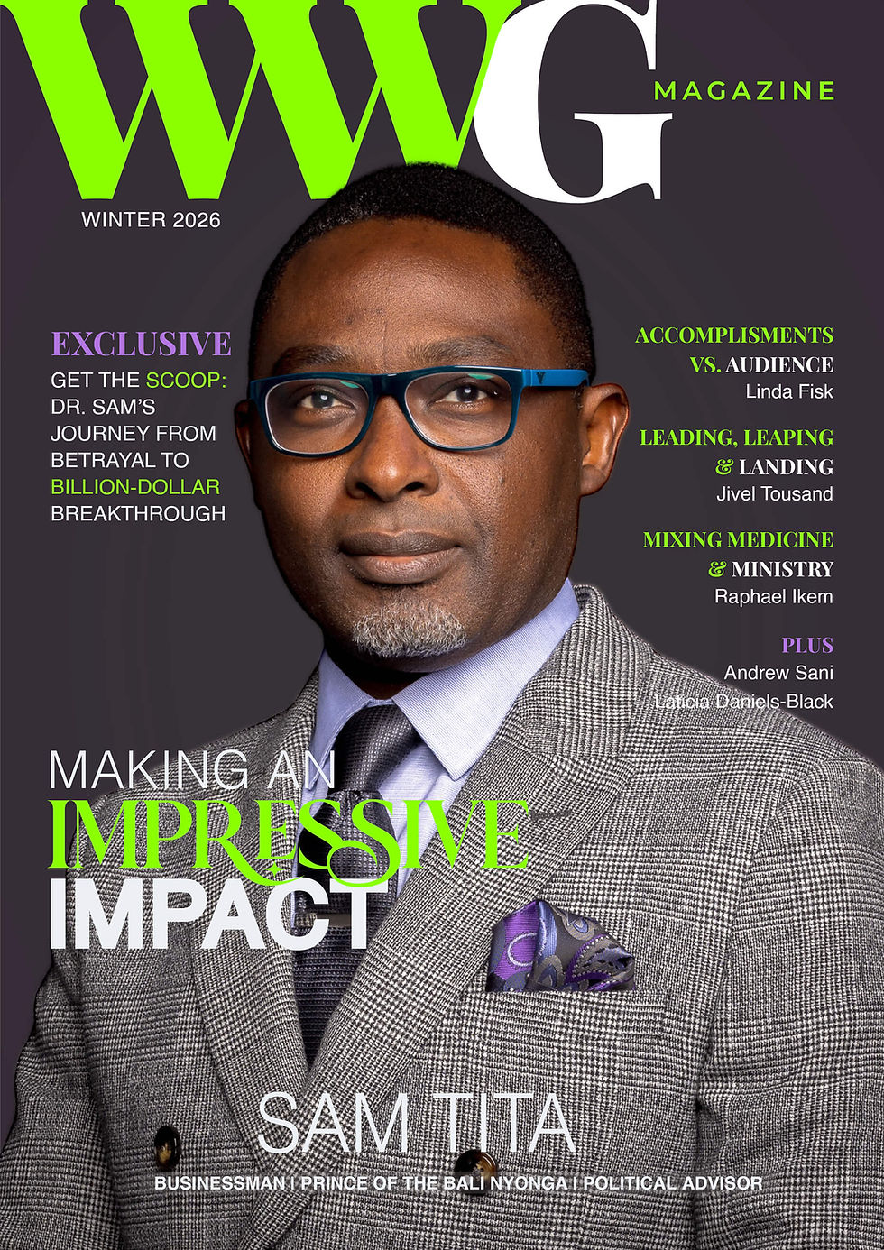 WWG magazine print and digital front cover design
