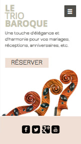 Musique website templates – Trio Musique Classique