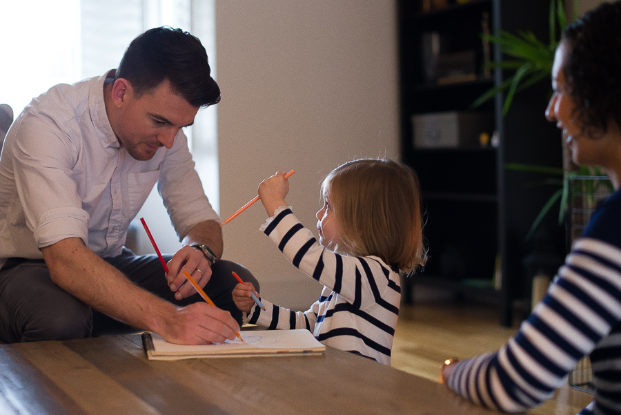 Family photo session at home in Dublin by Camila Lee