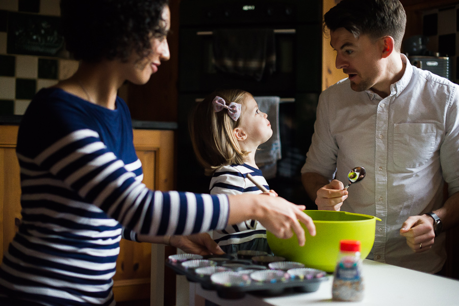 Family baking - photoshoot at home in Dublin by Camila Lee
