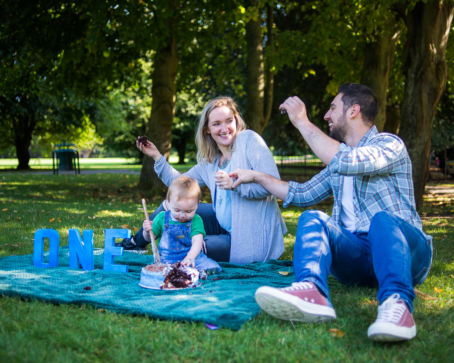 Cake Smash Photography Session at St Annes Park in Dublin by Camila Lee Family Photographer 